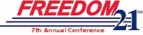 Freedom21 Annual Convention -- Earlybird
      Registration OPEN!