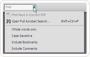 Acrobat search screen capture